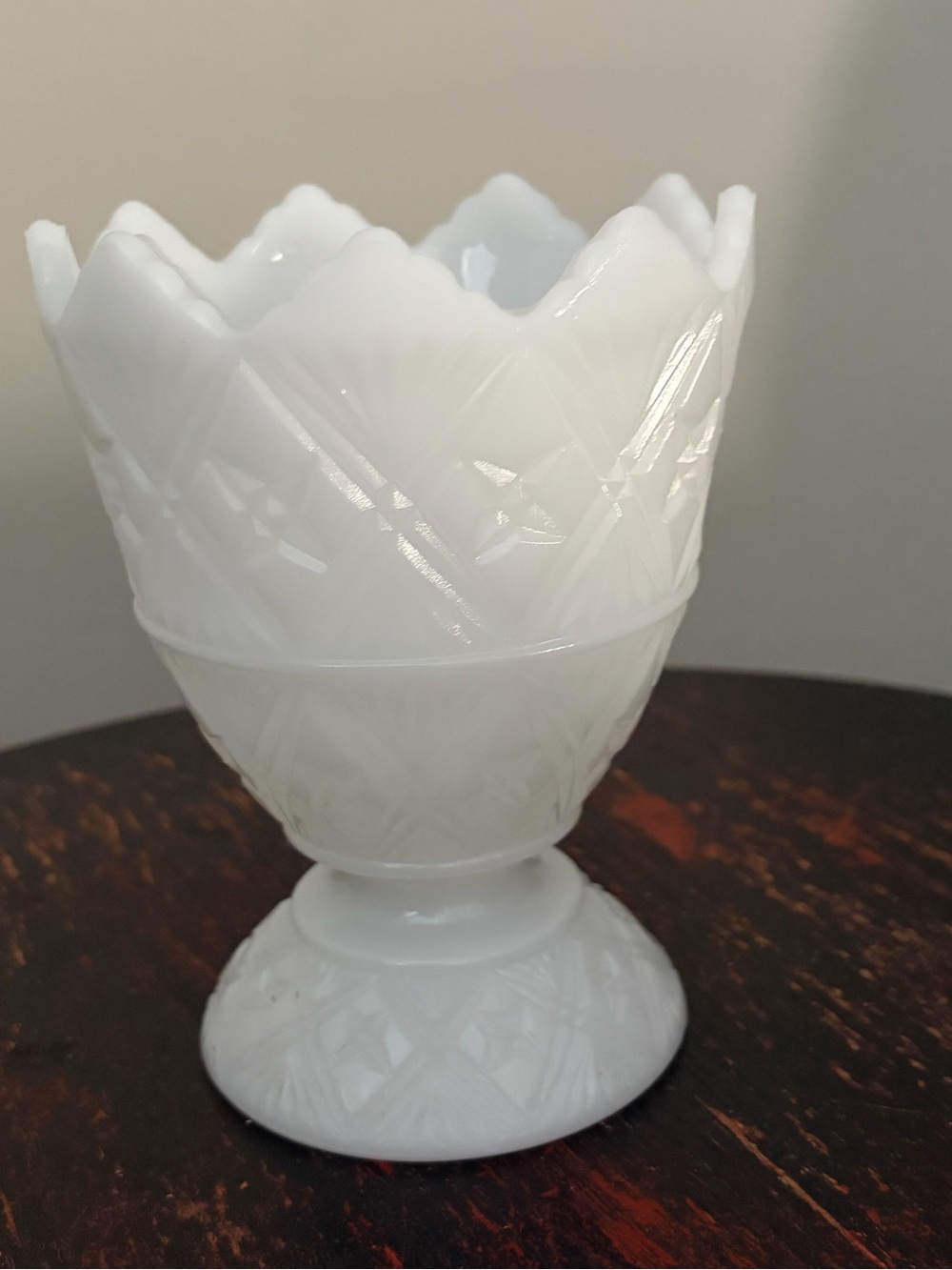 E.O. Brody Milk Glass 6in Vintage